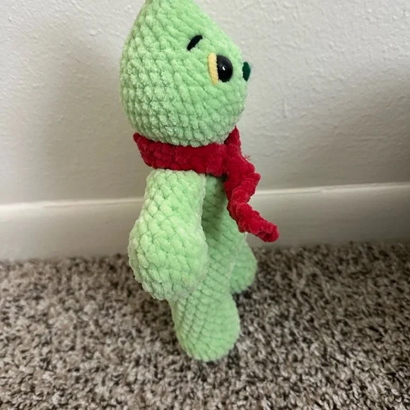 Adopt a Grinch Christmas Crochet Grinch Plushie - Picture 2 of 4
